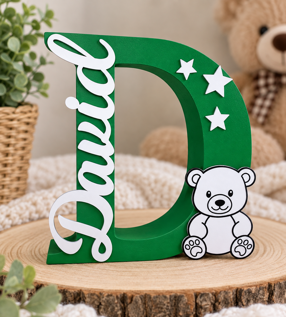 Personalized Night Light – Custom Name & Design -Letter D
