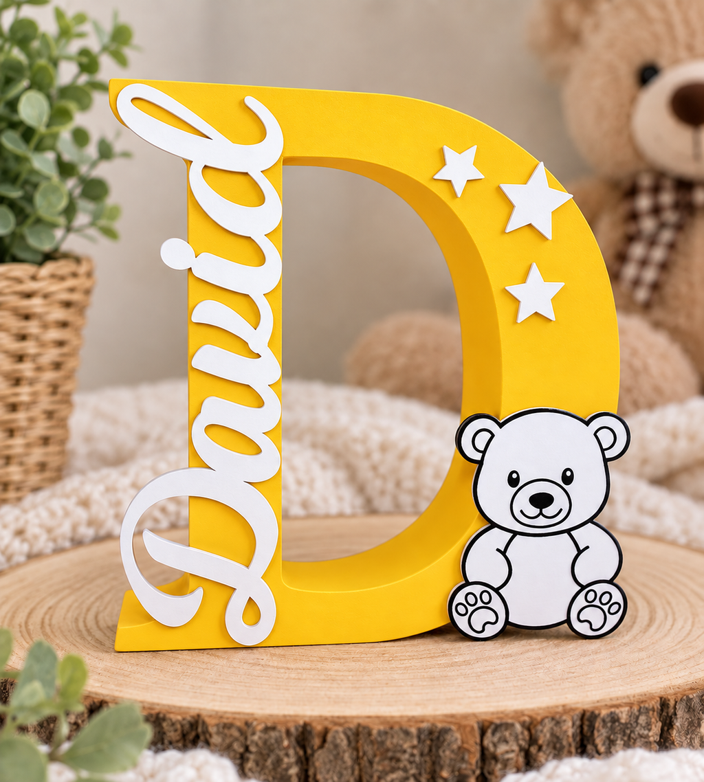 Personalized Night Light – Custom Name & Design -Letter D