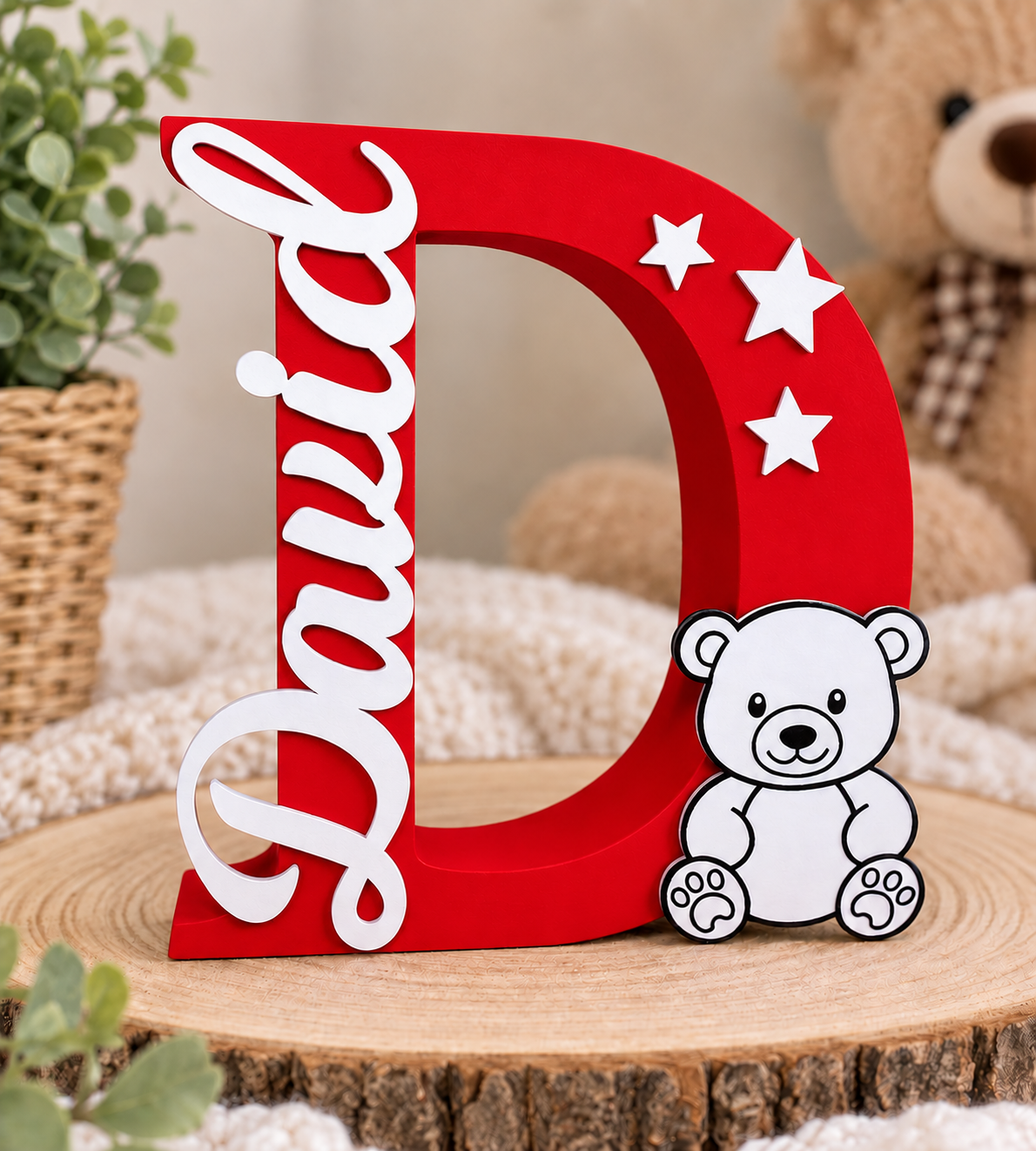 Personalized Night Light – Custom Name & Design -Letter D
