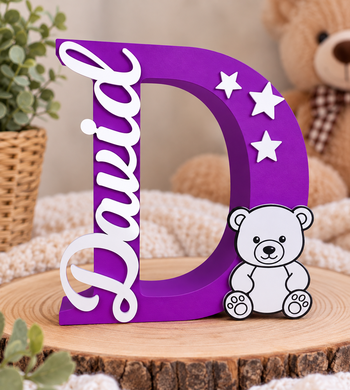 Personalized Night Light – Custom Name & Design -Letter D