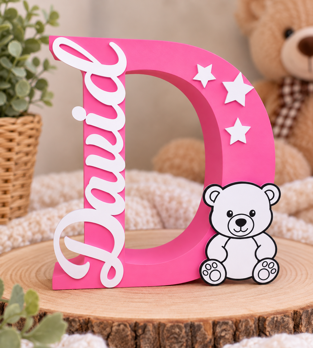 Personalized Night Light – Custom Name & Design -Letter D