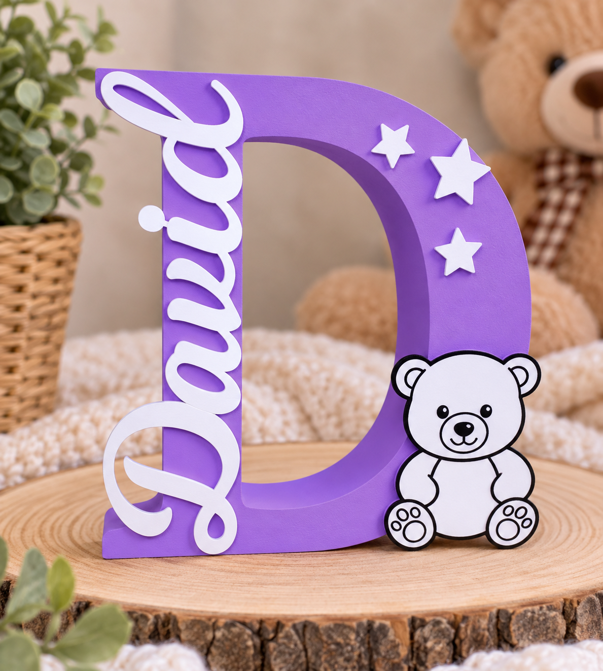 Personalized Night Light – Custom Name & Design -Letter D