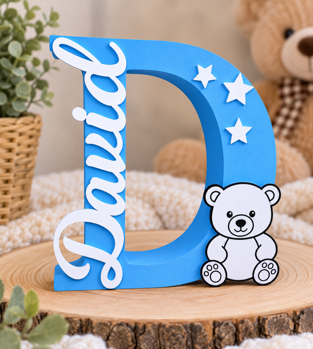 Personalized Night Light – Custom Name & Design -Letter D