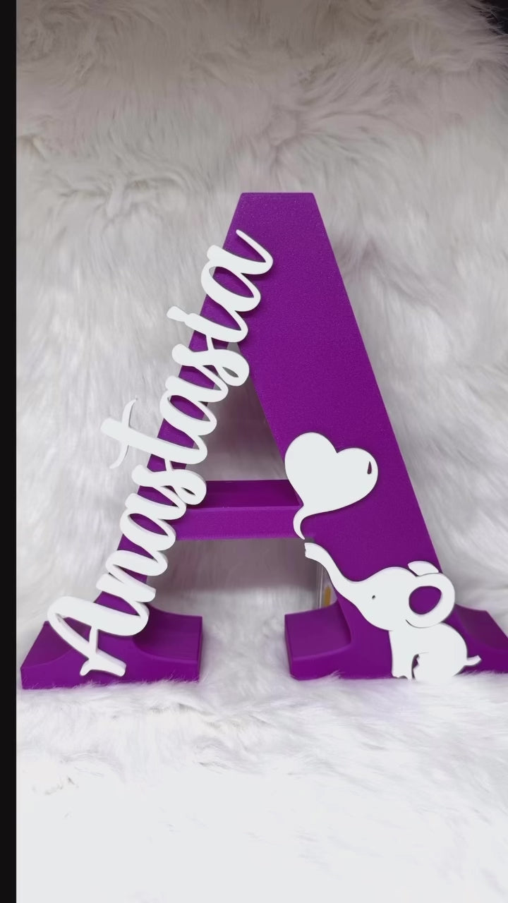 Personalized Night Light – Custom Name & Design-Letter A