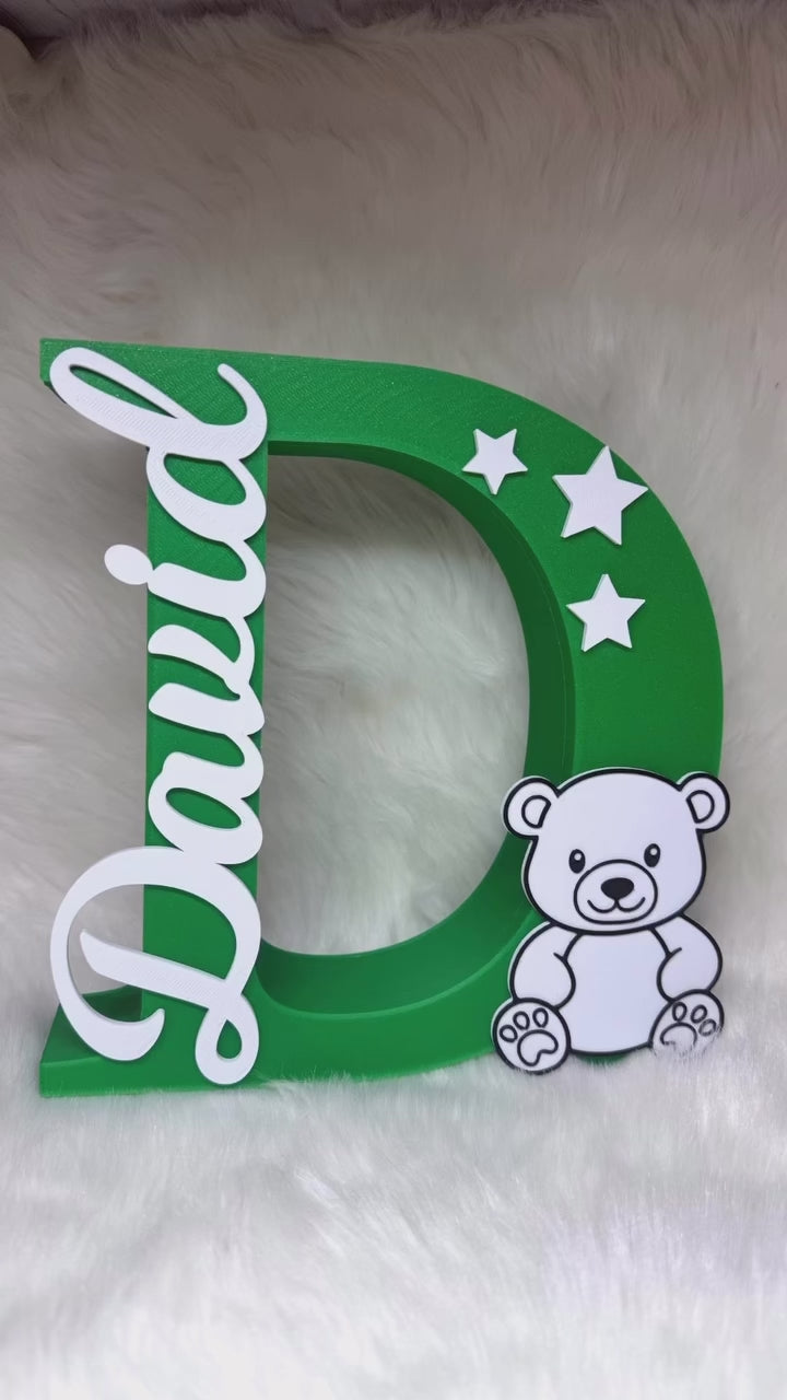 Personalized Night Light – Custom Name & Design -Letter D